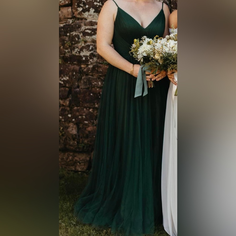 Revelry Penelope Tulle Dress - Greenery, 6P